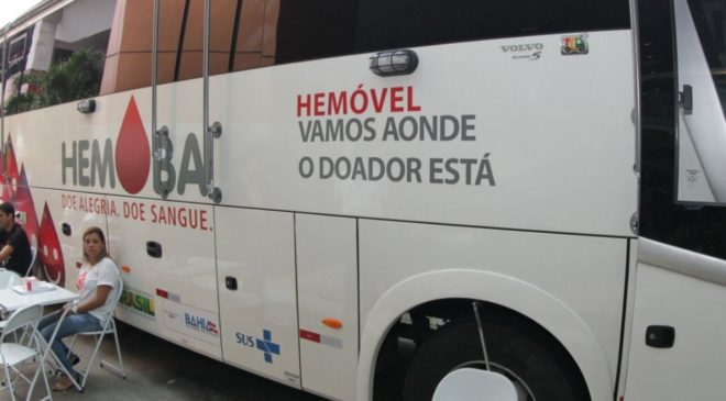 Salvador: Com estoque crítico, Hemoba leva posto de coleta à Avenida ACM
