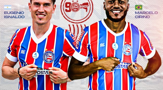 Bahia confirma as contratações de Marcelo Cirino e do argentino Inaldo Eugénio
