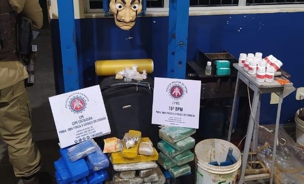 Polícia Militar desmonta laboratório de drogas no interior do estado