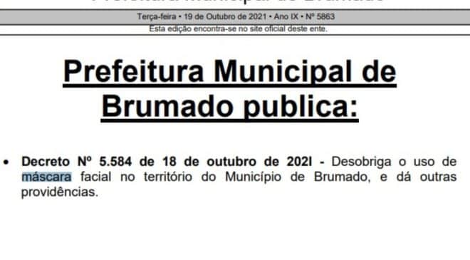 Cidade baiana desobriga uso de máscaras após mais de um mês sem internações por Covid