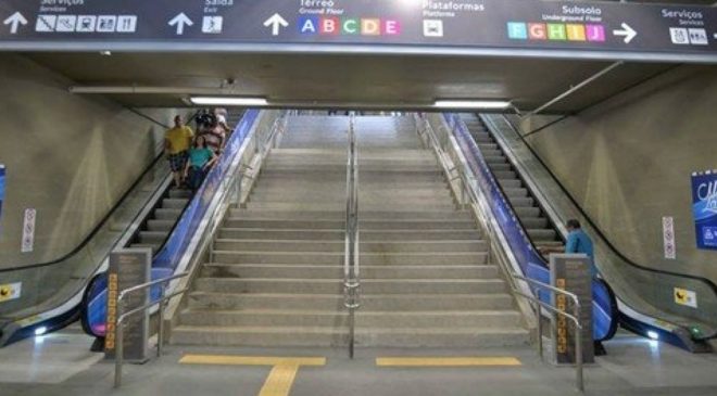Salvador: Escadas rolantes da Lapa já estão sete dias paradas e sem previsão de retorno