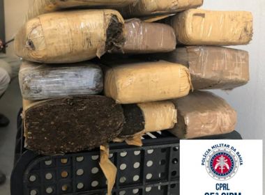 Feira de Santana: Suspeito ‘abandona’ 20 kg de maconha ao notar presença na PM