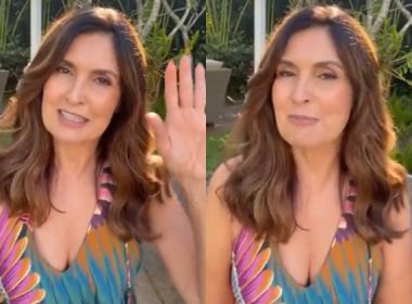 Fátima Bernardes anuncia data de retorno ao ‘Encontro’ após cirurgia: ‘Muito feliz’