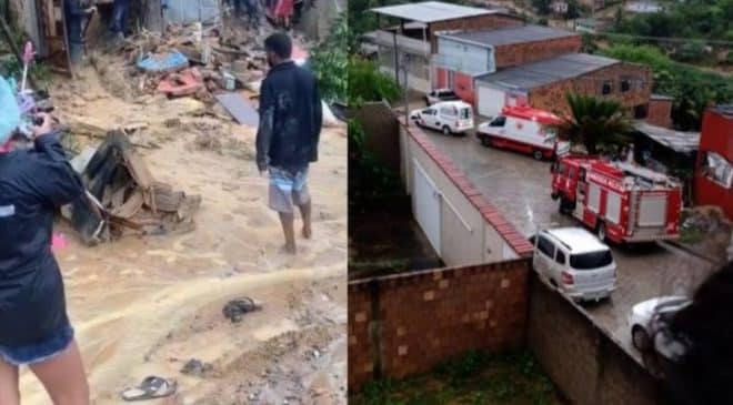 Deslizamento de encosta atinge casa e mata três pessoas da mesma família em Itamaraju