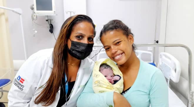 Nasce o primeiro bebê no Hospital Materno Infantil Dr. Joaquim Sampaio, em Ilhéus
