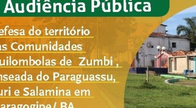 Defensoria da Bahia promove audiência pública para apurar ações contra quilombolas de Maragogipe