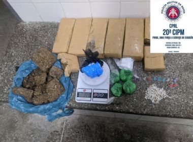 Três jovens são presos com drogas em Santo Amaro