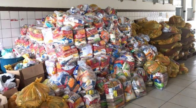 Mega operação dos bombeiros entrega donativos aos afetados pelas das chuvas na Bahia