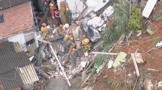 Chuvas causam deslizamentos e deixam aos menos 12 mortos em SP
