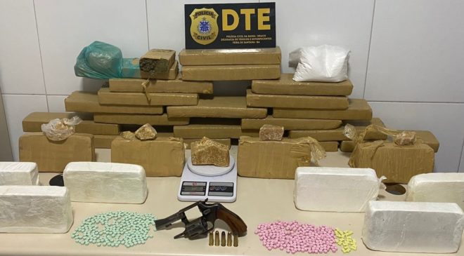 Drogas avaliadas em R$ 300 mil são apreendidas em Feira de Santana