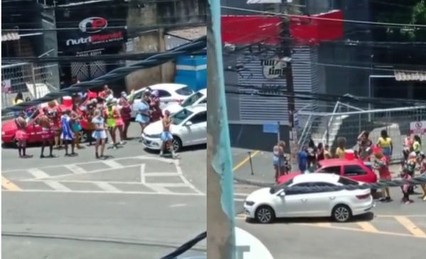 Desfile de bloco de Carnaval no bairro de Matatu de Brotas, em Salvador é encerrado pela PM