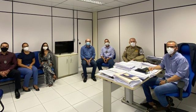 Delegados e comandante do Coordenadoria de Polícia do Interior (1ª Coorpin), discutem calendário de operações de combate ao crime organizado