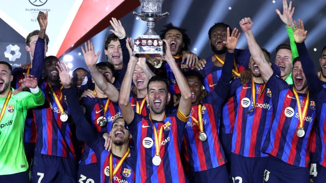 Barcelona vence Real Madrid por 3 a 1 e é campeão da Supercopa da Espanha