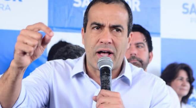 Bruno Reis entrega obras em São Marcos e diz que era responsabilidade do governo do estado