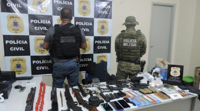 Cipe Caatinga e DHPP apreendem 11 armas de fogo na região Norte da Bahia