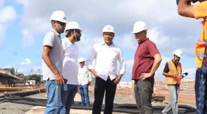 Governador realiza visita técnica nas obras do VLT na Calçada