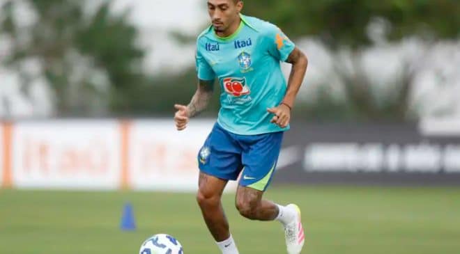Ancelotti pode começar contra o Paraguai com Matheus Cunha e Raphinha no ataque da seleção