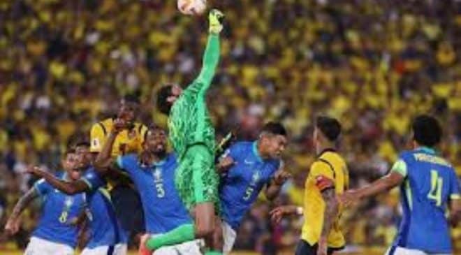 Brasil ainda com muitos erros empata com Equador em estreia de Ancelotti nas eliminatórias,