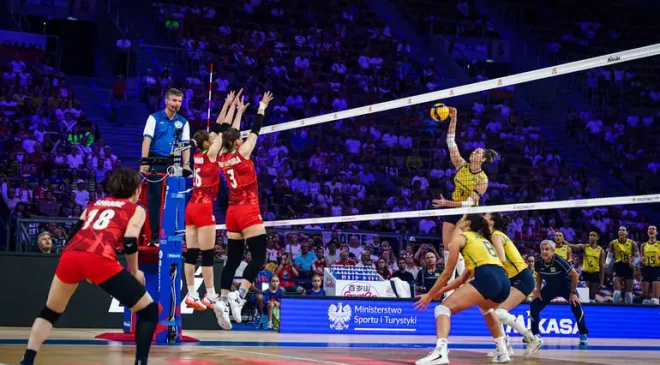 Brasil vence o Japão em jogo emocionante e faz a grande final com a Itália, pela Liga das Nações de Vôlei Feminino: