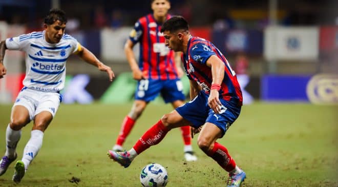 Bahia cai de rendimento no segundo tempo e leva virada do Cruzeiro na Fonte Nova