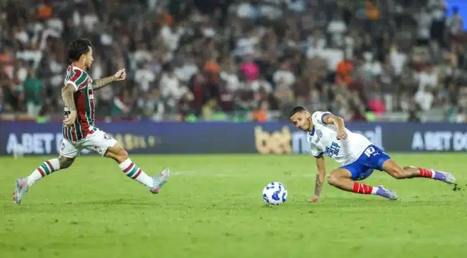 Bahia joga mal, perde para o Fluminense e está fora da Copa do Brasil
