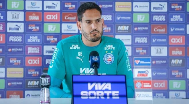 Ronaldo em coletiva destaca preparação para primeiro Ba-Vi com a camisa do Bahian nesta quinta no Barradão