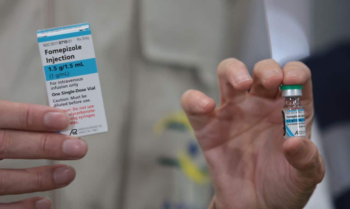 Mais de 100 doses de antídoto para intoxicação por metanol, chegam a Bahia