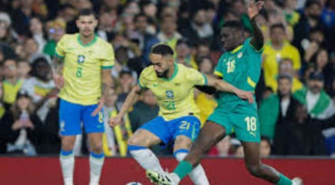 Brasil derrota Senegal por 2 a 0 no amistoso em Londres, jogando bem