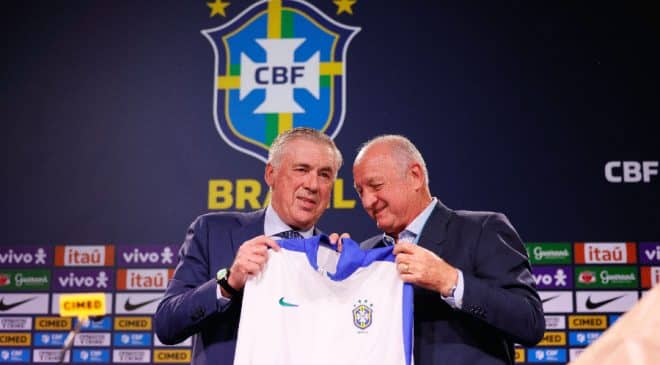 Felipão foi homenageado pela Seleção Brasileira e diz que vai torcer pela seleção