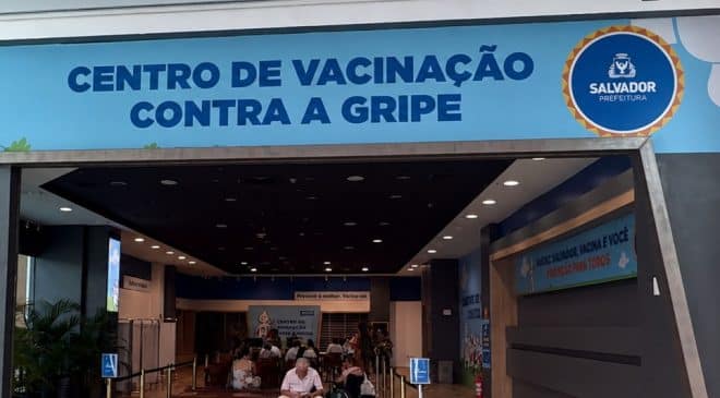 Centro de Vacinação contra Covid-19 e Influenza em Salvador continua em funcionamento em Shopping