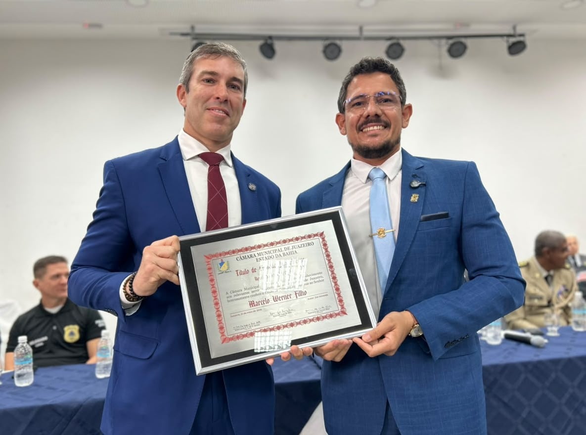Secretário da Segurança Pública Marcelo Werner recebe o título de Cidadão Juazeirense