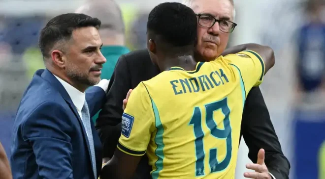 Atacante Endrick cita z com veteranos e confiança em Ancelotti: “iluminado”