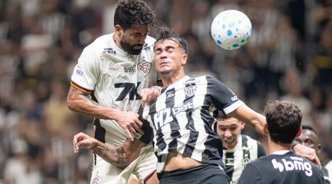 Vitória falha na defesa e perde para o Atlético-MG na Arena MRV