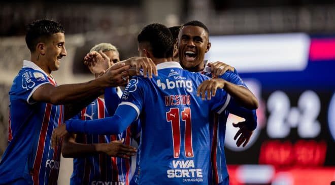 Bahia vence o Bragantino mas contnua na 5a posição do Brasileirão