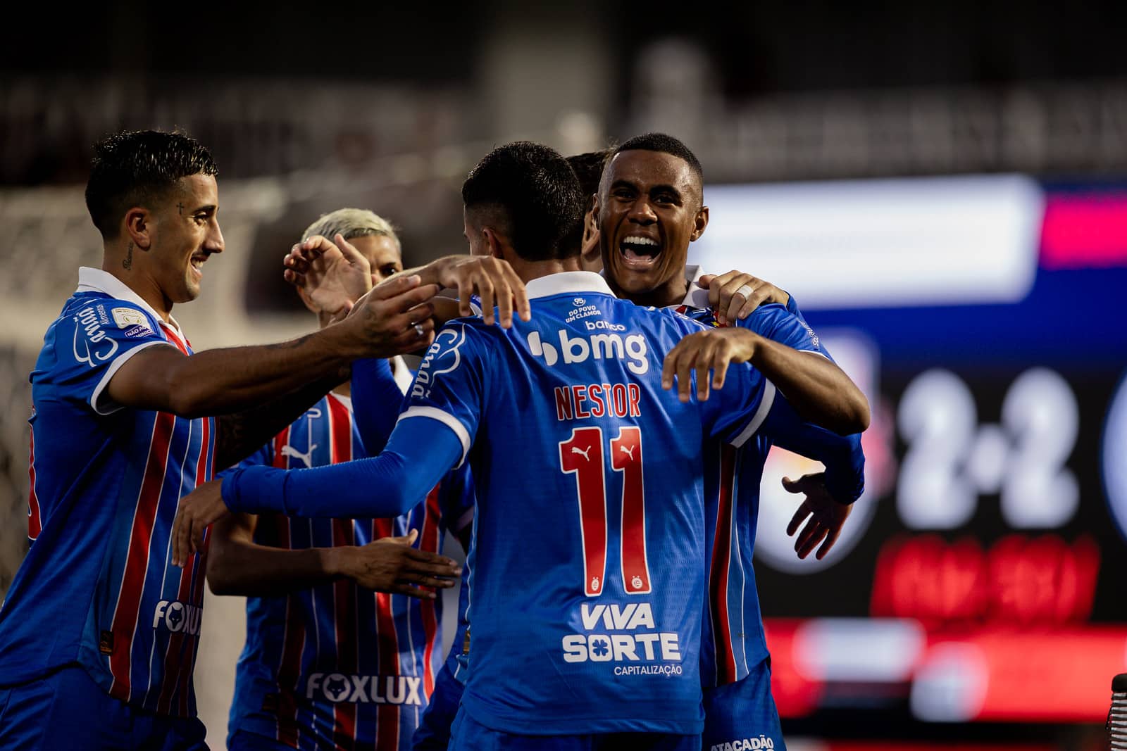 Bahia vence o Bragantino mas contnua na 5a posição do Brasileirão
