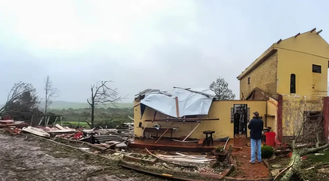 Inmet lança alerta de ciclone extratropical na Região Sul esta noite